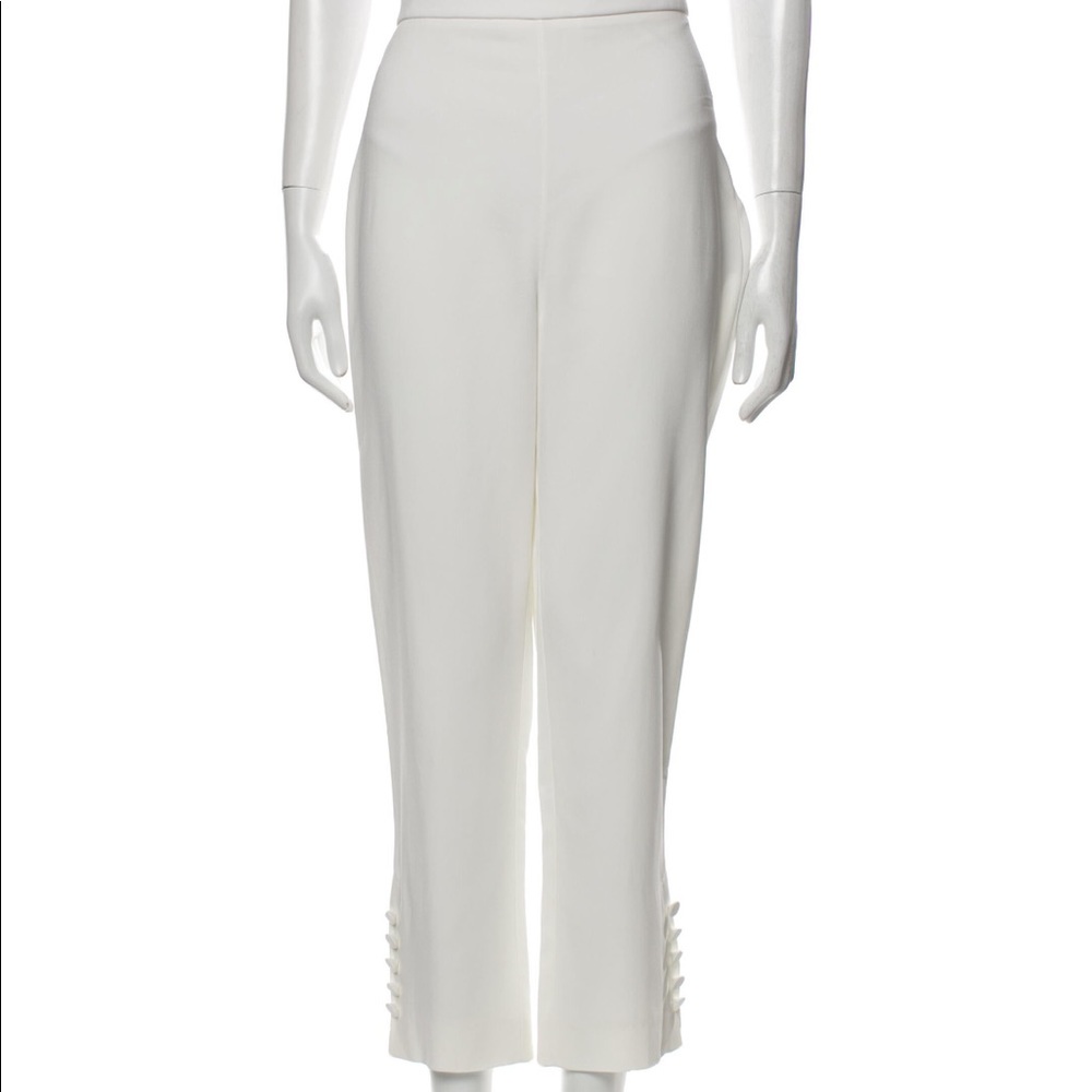 CUSHNIE white tuxedo pants